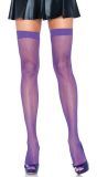 Nylon Visnet Kousen Paars
