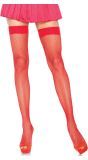 Nylon Visnet Kousen Rood