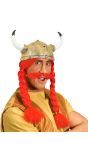 Obelix Helm met Vlechten en Snor