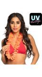 Ohana Hawaii Krans Neon Oranje