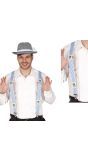 Oktoberfest Bretels Blauw Wit Volwassenen