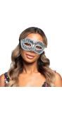 Oogmasker met Glimmende Zilveren Pailletten