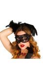 Oogmasker Zwart Kant