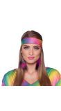 Oorbellen Hippie Veren Magenta