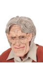 Opa Masker met Pruik