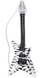 Opblaasbaar Zebra Print Hardrock Gitaar