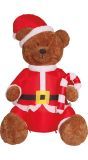 Opblaasbare Bruine Kerst Teddybeer Pop