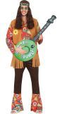 Opblaasbare Flower Power Hippie Banjo