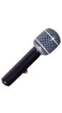Opblaasbare Microfoon Zwart 32cm
