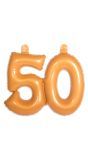 Opblaascijfer 50 Goud