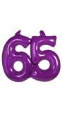 Opblaascijfer 65 Paars