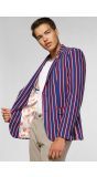 Opposuits Deluxe Cheer Stripes - Cobalt Blue Blazer Heren