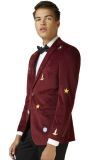 Opposuits Deluxe Heren Blazer X-Mas Icons Bordeaux Rood