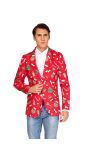 Opposuits Heren Blazer Xmas Icons Rood