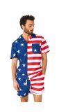Opposuits Mczomer Amerikaanse Vlag Setje Heren