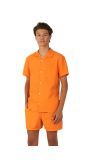 Opposuits Tieners Zomer Kostuum Effen Oranje