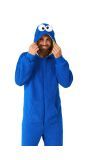 Opposuits Volwassen Unisex Onesie Cookie Monster Blauw