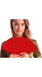 Opvouwbare Handwaaier Rood