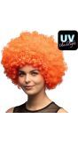 Oranje 70's Disco Afro Pruik