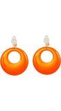 Oranje 80's Oorringen