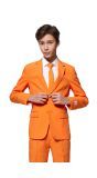 Oranje Basis Opposuits Kostuum Tieners