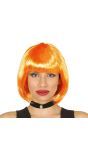 Oranje Boblijn Pruik Dames