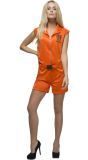 Oranje Gevangenis Kostuum Dames