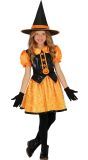 Oranje Glitter Heks Meisjes