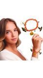 Oranje Halloween Armband