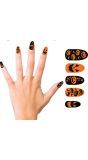 Oranje Halloween Pompoen Nagels
