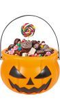 Oranje Halloween Pompoen Snoep Emmer
