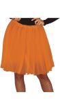 Oranje Lange Tutu Dames 60cm