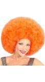 Oranje Maxi Afro Pruik