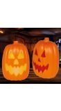 Oranje Pompoen Decoratie met Licht en Geluid Halloween