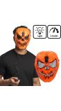Oranje Pompoen Masker Halloween met LED Verlichting