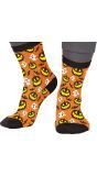 Oranje Pompoen Sokken Halloween Volwassenen