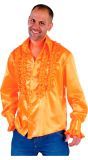 Oranje Rouches Blouse Heren