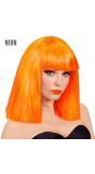 Oranje Showgirl Pruik