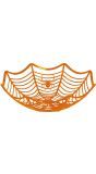 Oranje Spinnenweb Schaal Plastic