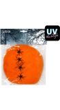 Oranje Spinsel met 4 Spinnen 60G