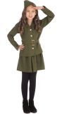 Oude Soldaat Kostuum Meisjes Groen