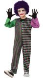 Paars Groene Clown Outfit Kinderen