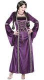 Paars Middeleeuws Jurk