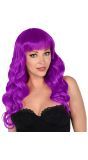 Paarse Bella Pruik Dames