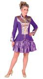 Paarse Carnavals Jas Vrouw