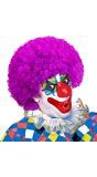 Paarse Clowns Pruik