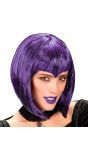 Paarse Gothic Pruik