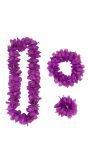 Paarse Hawaii Bloemen Set Kransen