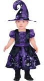 Paarse Heks Halloween Baby Kostuum