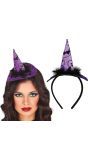 Paarse Heks Minihoedje Haarband